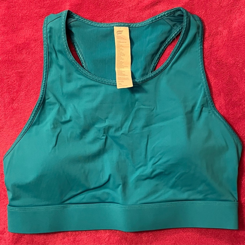Fabletics Women’s Sports Bra, Size:XL, Bright Blue
